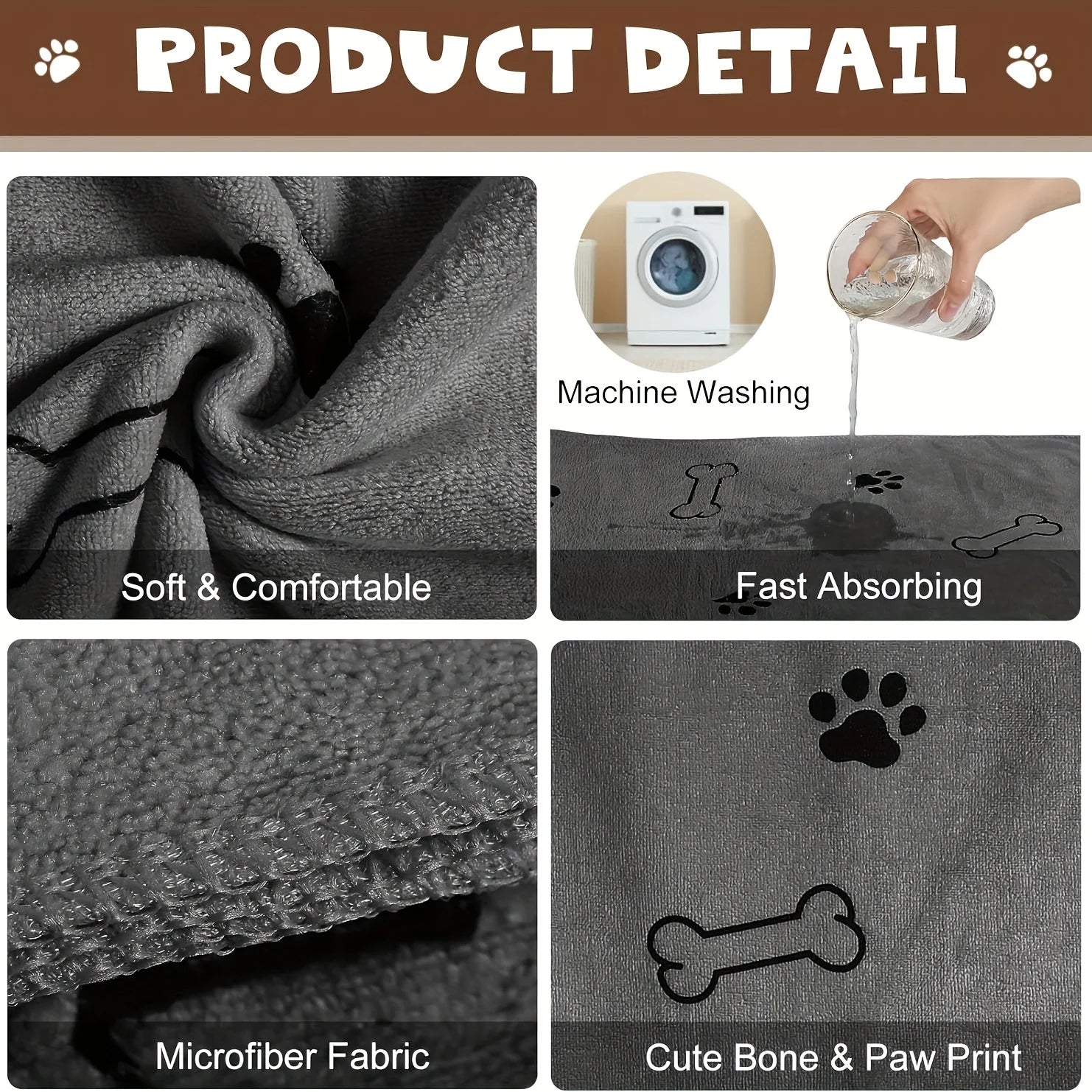 microfibre pet towel