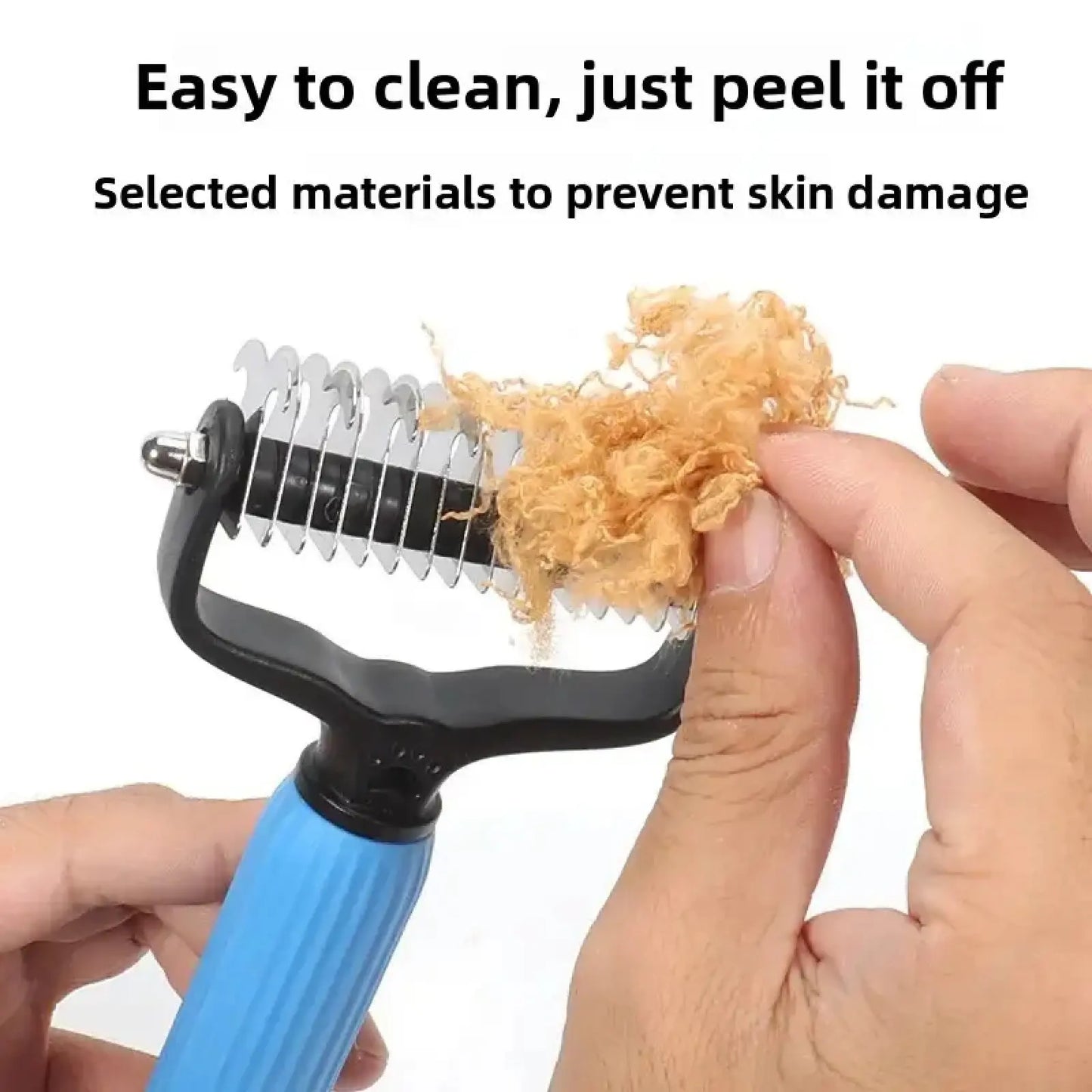 Professional Pet Grooming Tool - Universal Double-Sided Detangling Comb for Dogs, Stainless Steel Design for Effective Shedding and Matted Hair Management, Essential Daily Coat Care Supplies.