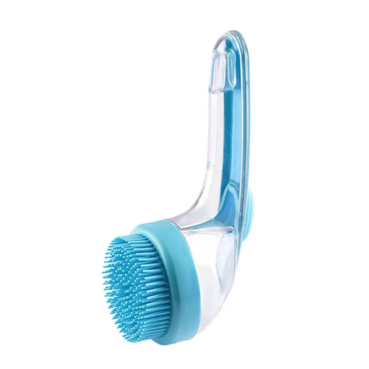 2026 Enhanced 2-In-1 Pet Bath Brush with Integrated Soap Dispenser, Soft Silicone Grooming and Shedding Comb for Dogs and Cats, Gentle Massage Scrubber for Efficient Bathing and Improved Coat Cleanliness