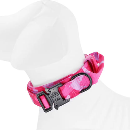 Dog Collar Leash Set for Medium to Large Dogs #Summerwins #Dealsforyoudays Tactical Dog Collar Dog Leash Outdoorfun Dog Accessories