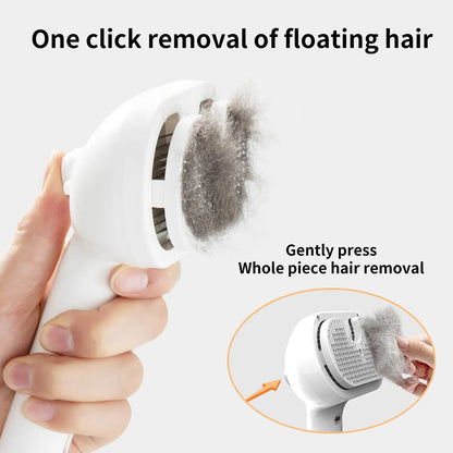 Catpick Pet Spray Grooming Brush – One-Button De-Shedding & Odor Removal Comb