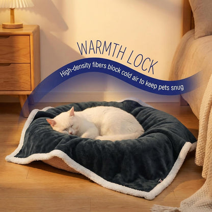 Large Fluffy Fleece Dog Blanket (50"x60") – Soft Washable Couch & Bed Cover