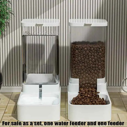 Automatic Pet Food Feeder & Water Dispenser