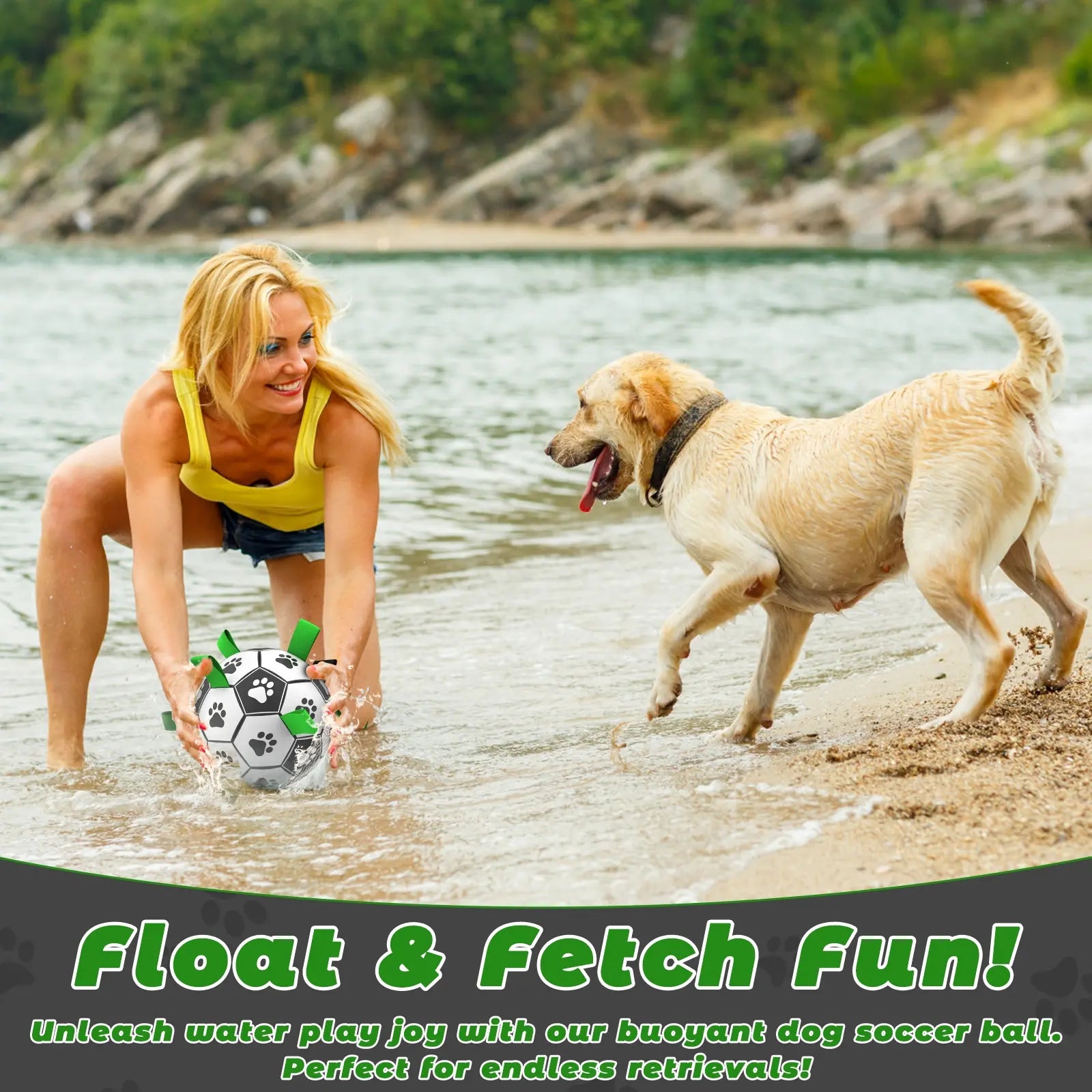 Paw-Grip Dog Football