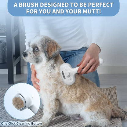 Catpick Pet Spray Grooming Brush – One-Button De-Shedding & Odor Removal Comb