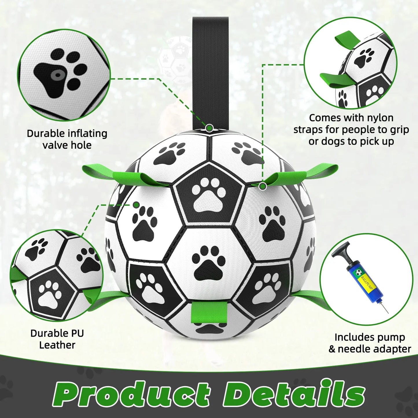 Paw-Grip Dog Football