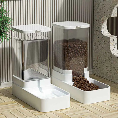 Automatic Pet Food Feeder & Water Dispenser
